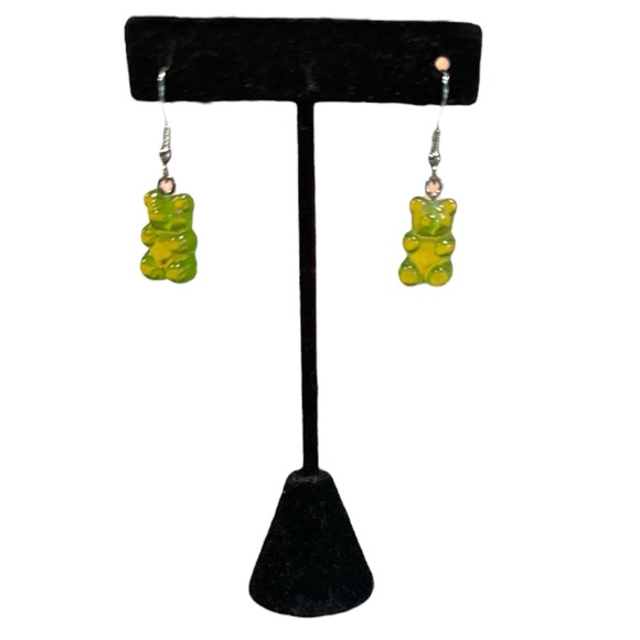 3 for $20 Cute Green Gummy Bear Acrylic Earrings for Women - Fun “You Pick 3” - Picture 2 of 7